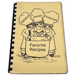 Vintage Emerson Irving Parkview Favorite Recipes Community Cookbook Spiral Bound